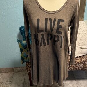 Natural Life Live Happy Pullover